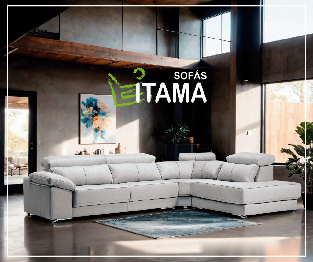Sofá rinconera ITAMA fabricado en nuestra fábrica de Arganda del Rey